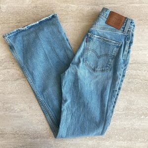 Levi's 501 flare blue jeans. Never been worn. Blue Denim Jeans